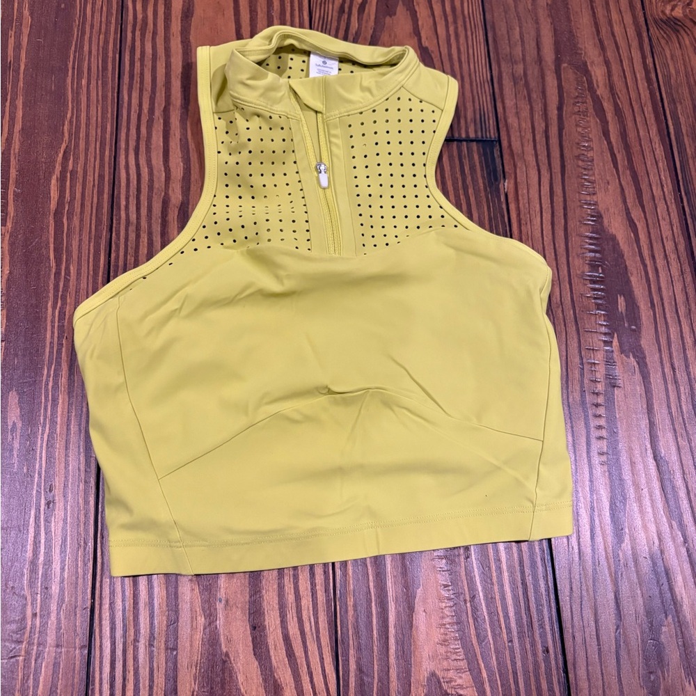 Lululemon Athletica Yellow Crop Top/Bra